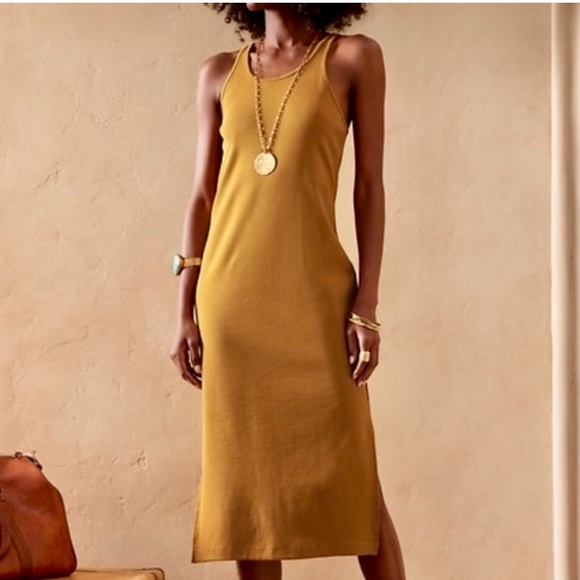 Banana Republic Racerback Midi Tank Dress. Size XS - Picture 1 of 6